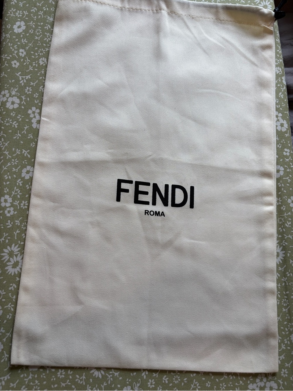 FENDI ROMA Cream Dust Bag